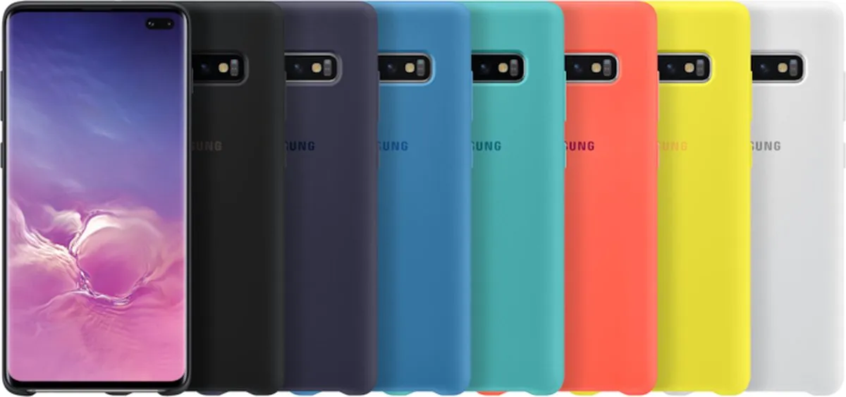 Samsung Galaxy S10+ Silicone Hoesje - Wit