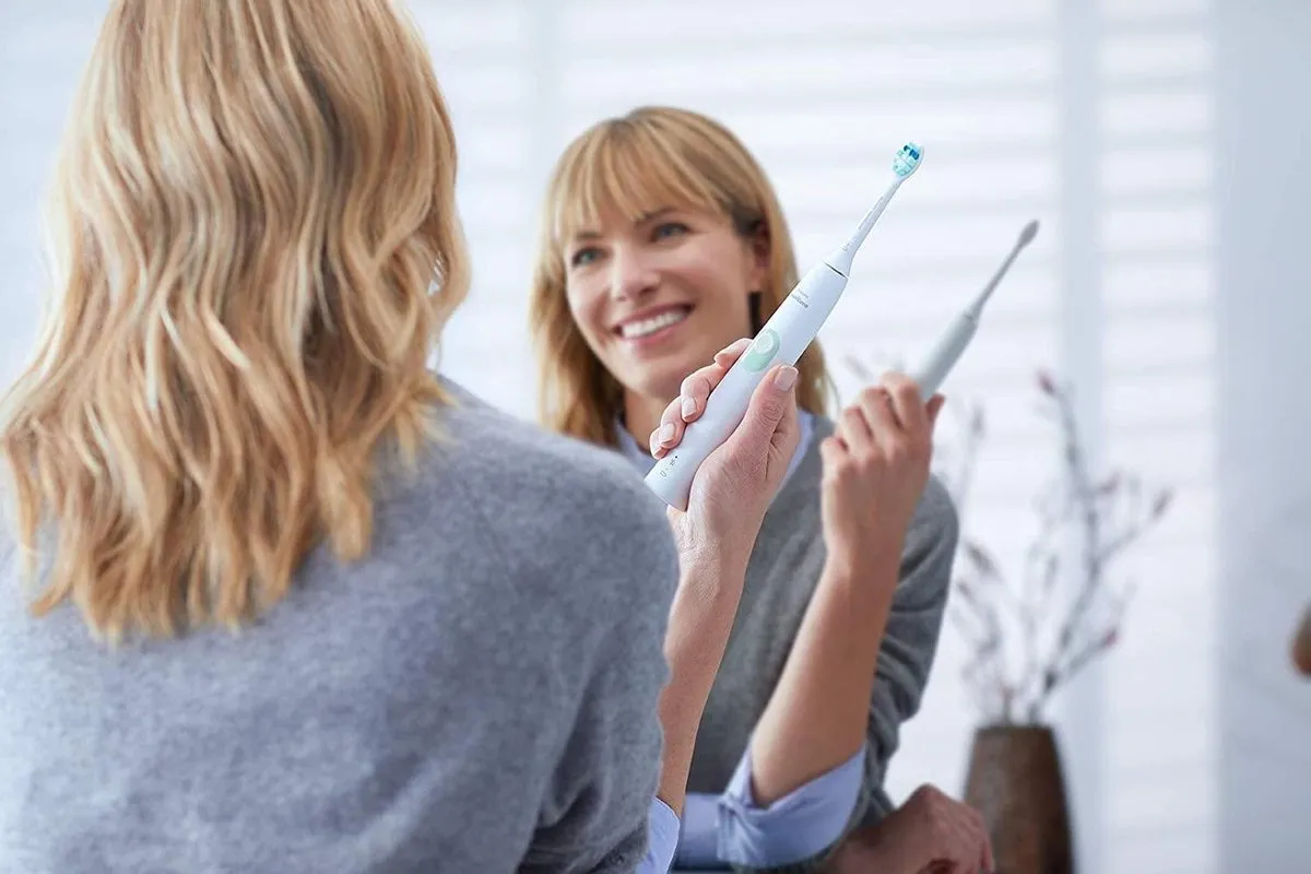 Philips Sonicare 5100 HX6851/34 Sonische Tandenborstel - Wit & Blauw