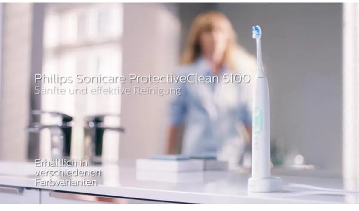 Philips Sonicare 5100 HX6851/34 Sonische Tandenborstel - Wit & Blauw