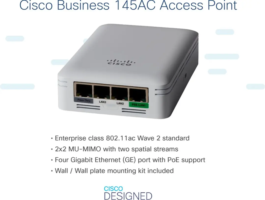 Cisco CBW145AC-E Accesspoint - Grijs - afbeelding 6 van 6