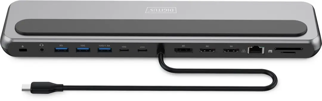 Digitus DA-70919 USB-C Dockingstation 12-poorts - 8K@30Hz - afbeelding 4 van 6