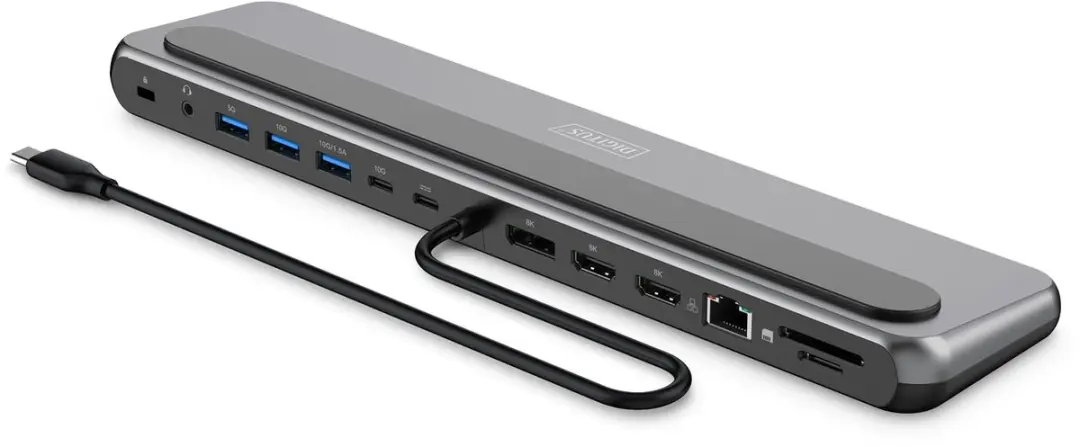 Digitus DA-70919 USB-C Dockingstation 12-poorts - 8K@30Hz - afbeelding 2 van 6