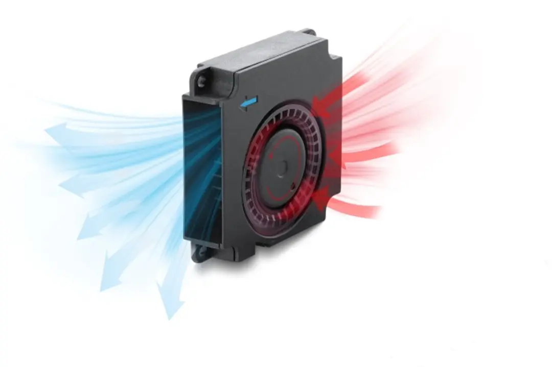 Delock 67488 Radial Fan 12V DC 40x40x10mm - Zwart - afbeelding 2 van 2