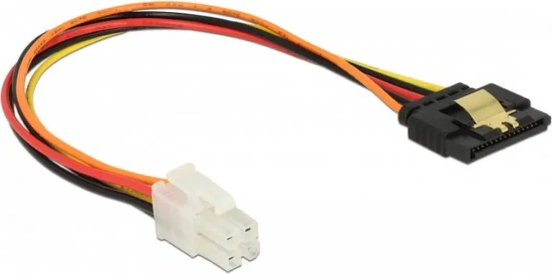 Delock Voedingsadapter P4 naar SATA 20cm - afbeelding 2 van 2