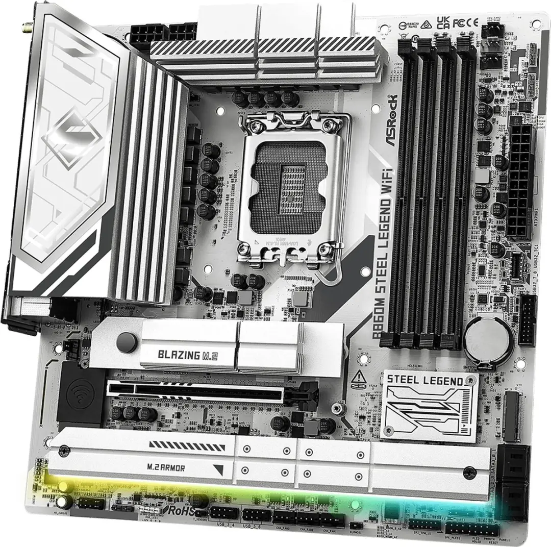 ASRock B860M Steel Legend WiFi - microATX - afbeelding 5 van 6