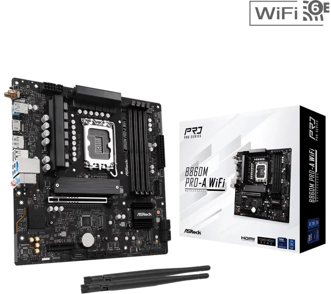 ASRock B860M Pro-A WiFi Moederbord - microATX - afbeelding 5 van 5