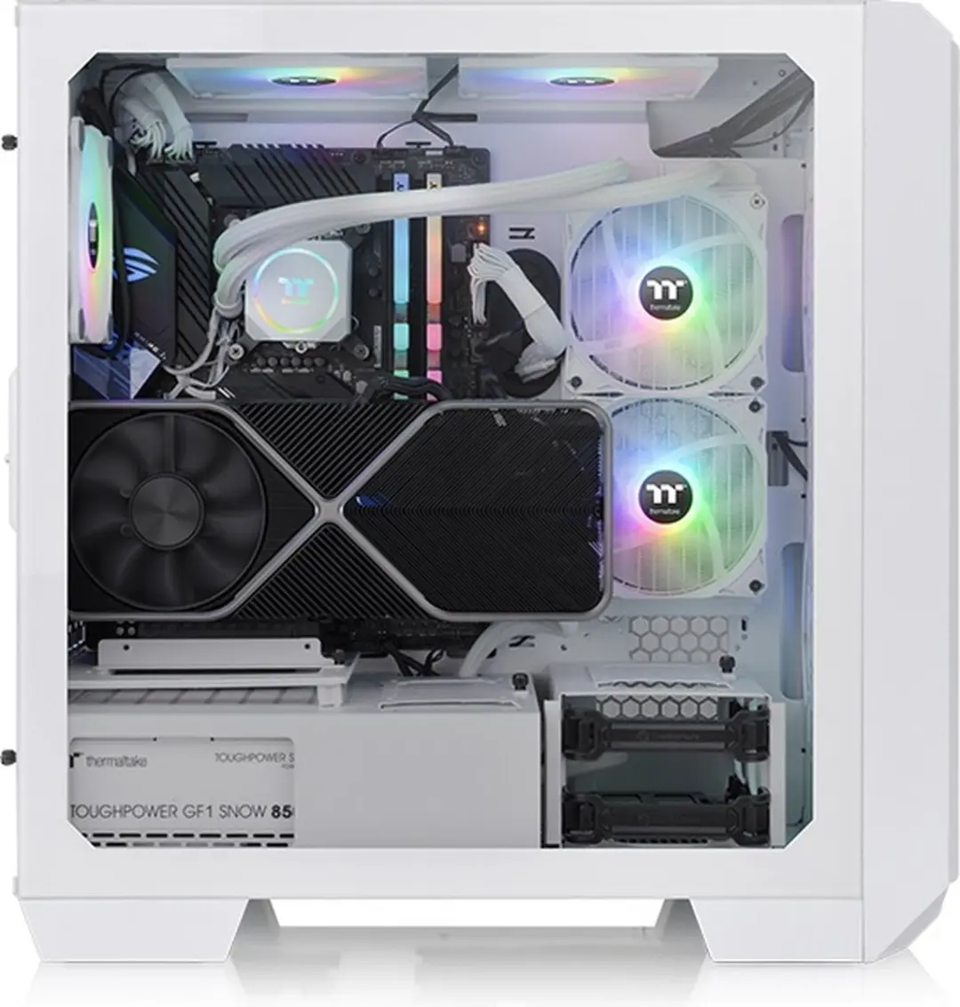 Thermaltake View 300 MX CA-1P6-00M6WN-00 Midi Tower - Wit - afbeelding 3 van 6