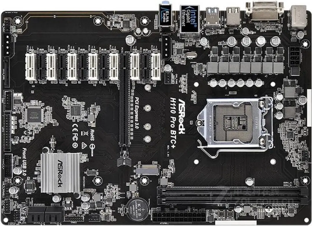 ASRock H110 Pro BTC+ Moederbord - afbeelding 6 van 6
