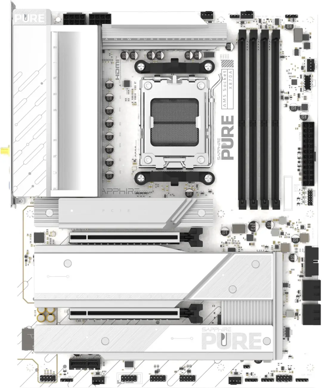 Sapphire PURE X870A WIFI7 Moederbord