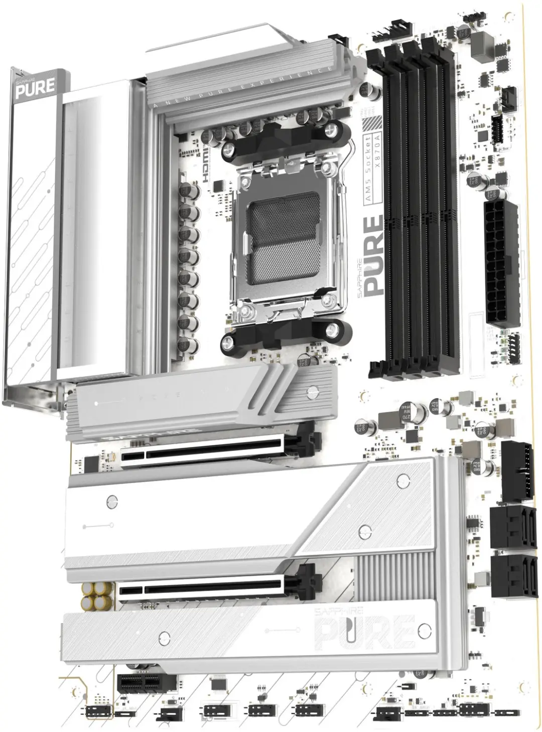 Sapphire PURE X870A WIFI7 Moederbord - AMD X870 AM5 - afbeelding 5 van 6