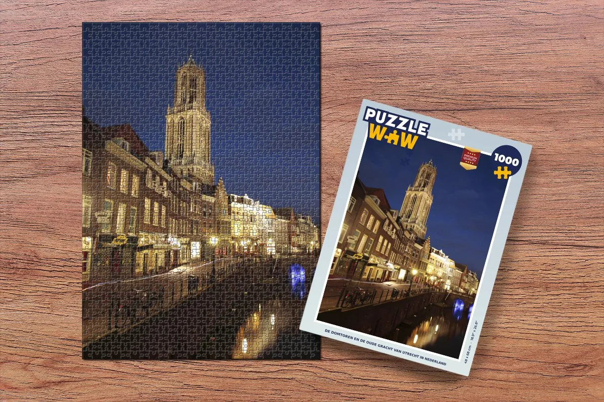 PuzzleWow Domtoren Legpuzzel 1000 Stuks - Multicolor