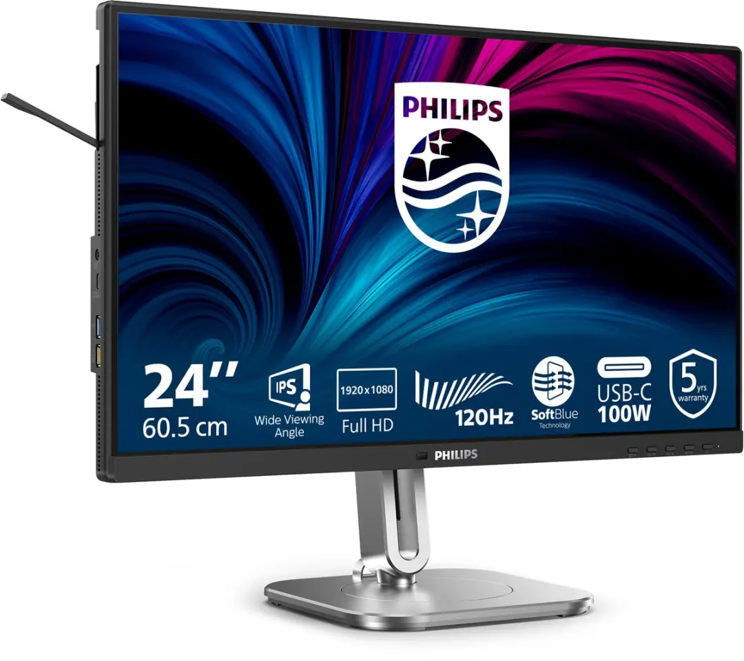 Philips 4000 Series 24B2U4301/00 Monitor 23.8" Full HD Grijs - afbeelding 5 van 6