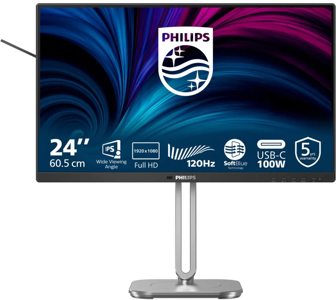 Philips 4000 Series 24B2U4301/00 Monitor 23.8" Full HD Grijs - afbeelding 6 van 6