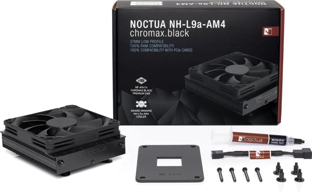 Noctua NH-L9a-AM4 chromax.black Luchtkoeler - afbeelding 4 van 6
