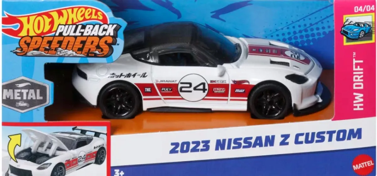 Hot Wheels 2023 Nissan Z Custom Pull-Back HWH43 - Wit