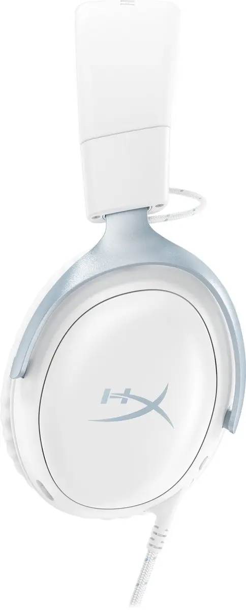 HyperX Cloud III DF7F1AA Game Headset - Wit/Blauw - afbeelding 3 van 6
