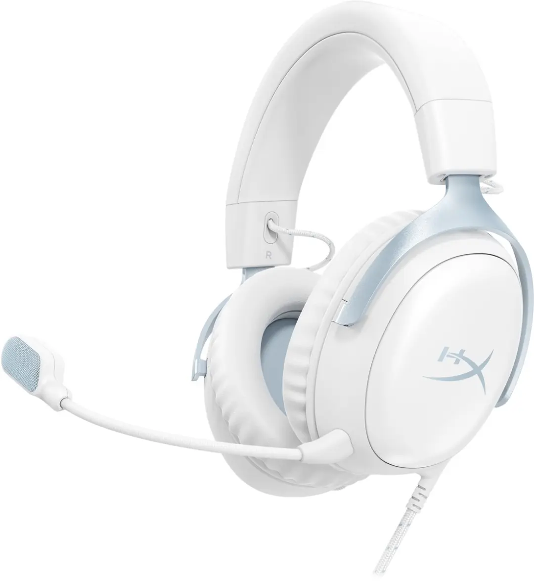 HyperX Cloud III DF7F1AA Game Headset - Wit/Blauw