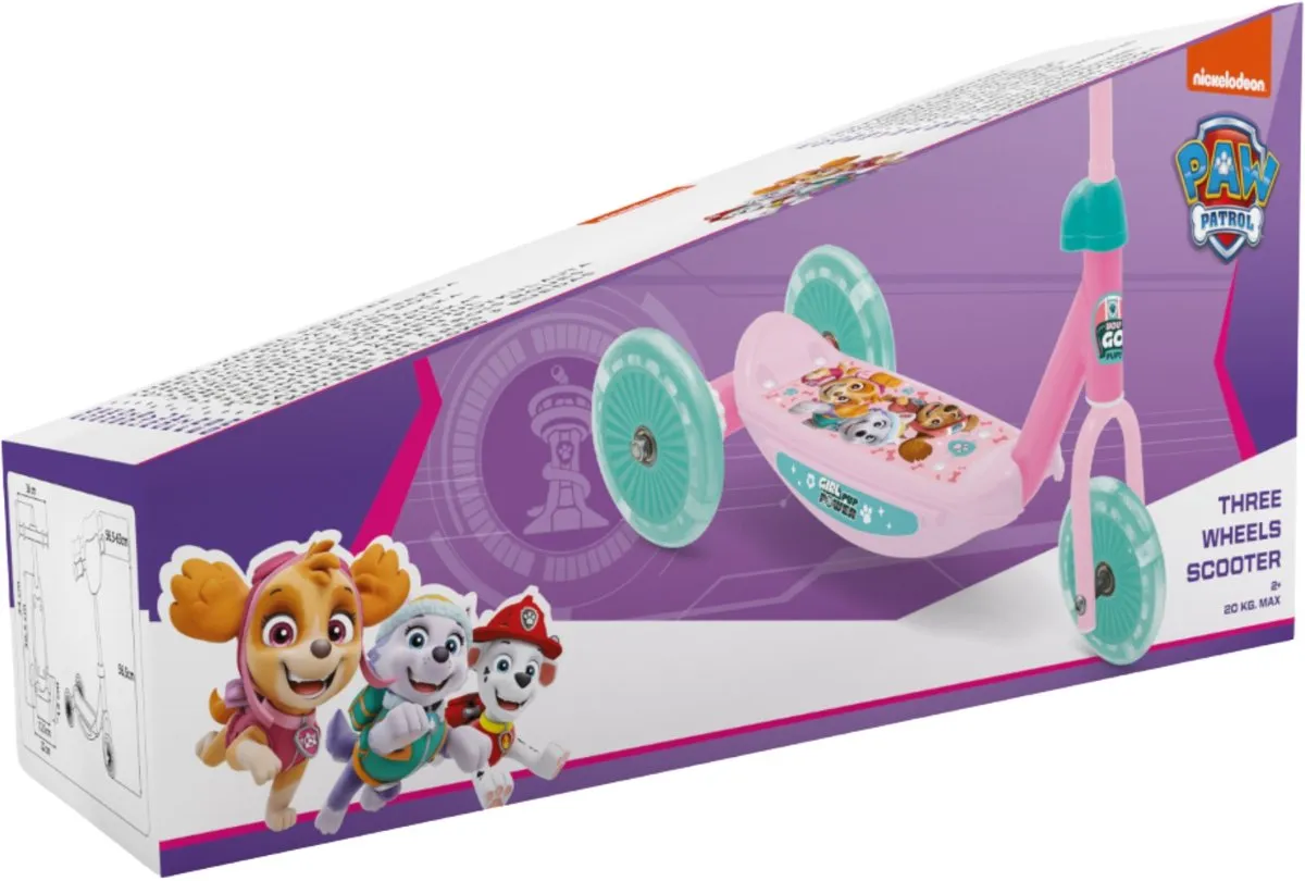 Nickelodeon Paw Patrol 3-Wiel Step - Roze/Lichtblauw