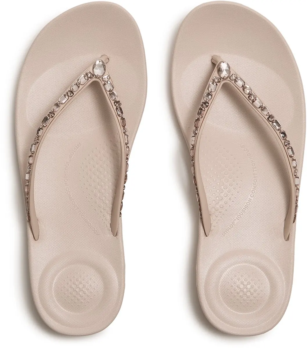 FitFlop FitFlop Iqushion Multi-Crystal Ergonomic Flip-Flops ROZE