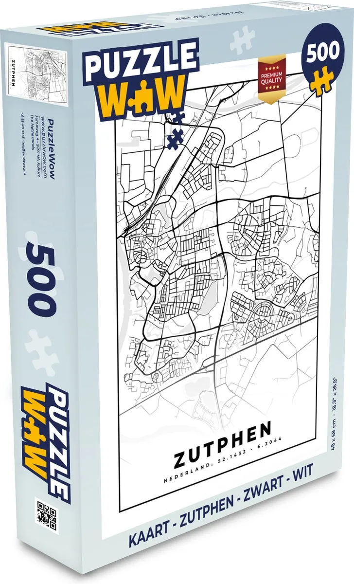 PuzzleWow Zutphen Legpuzzel 500 Stuks