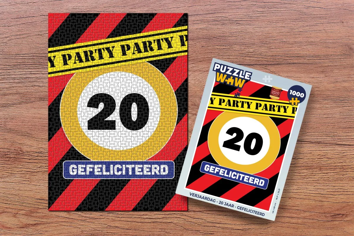 PuzzleWow Verjaardag Legpuzzel 1000 Stuks - Multicolor