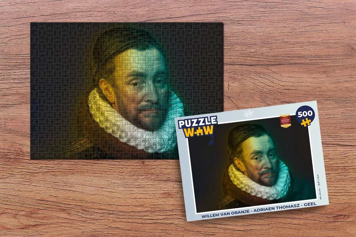 PuzzleWow Willem van Oranje Legpuzzel 500 Stuks - Multicolor