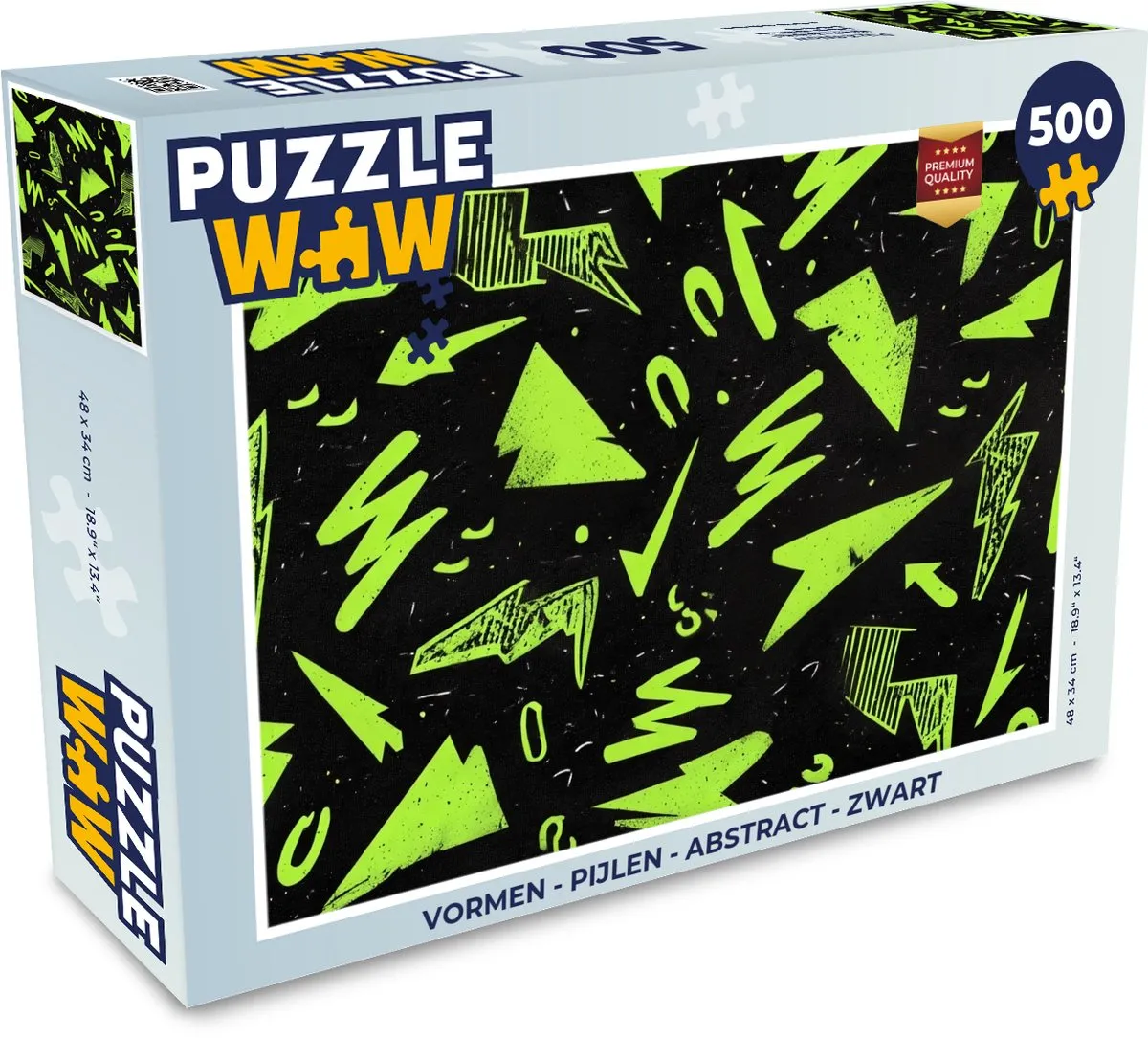 PuzzleWow Abstract Pijlen Legpuzzel 500 Stuks