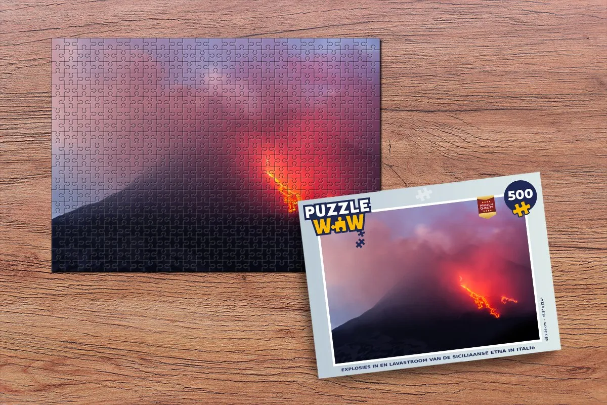 PuzzleWow Legpuzzel Siciliaanse Etna 500 Stuks