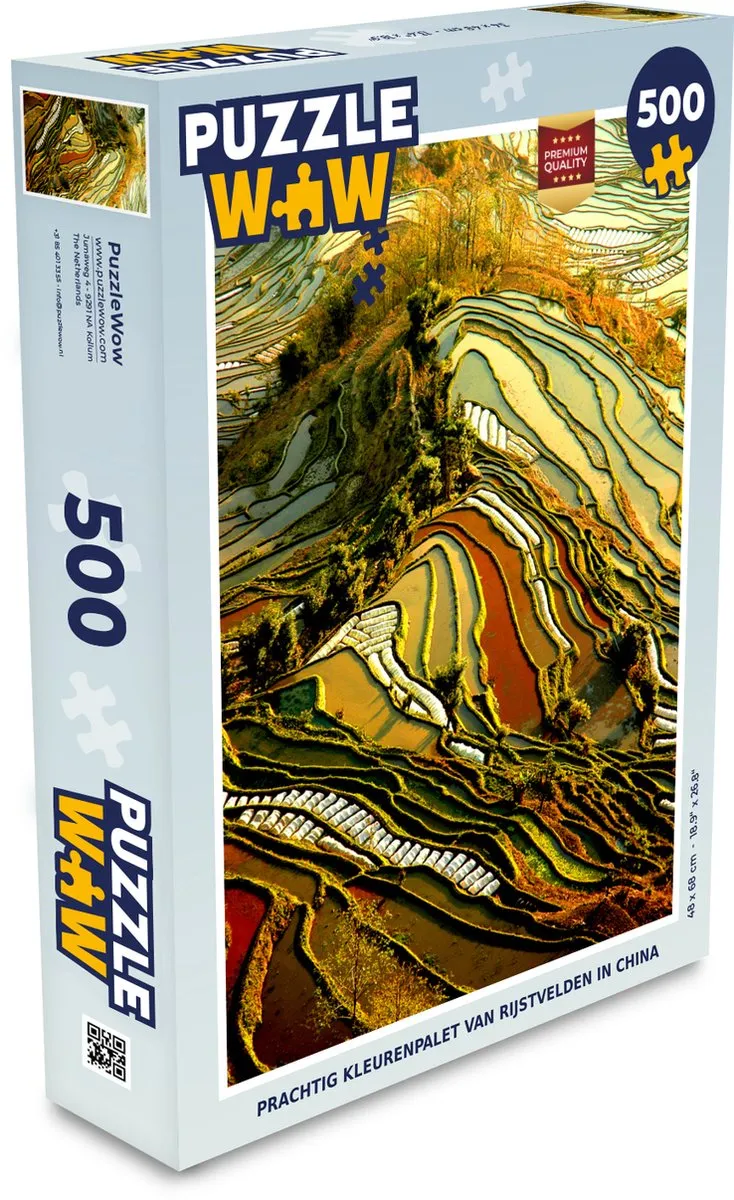 PuzzleWow Legpuzzel 500 Stuks - Multicolor