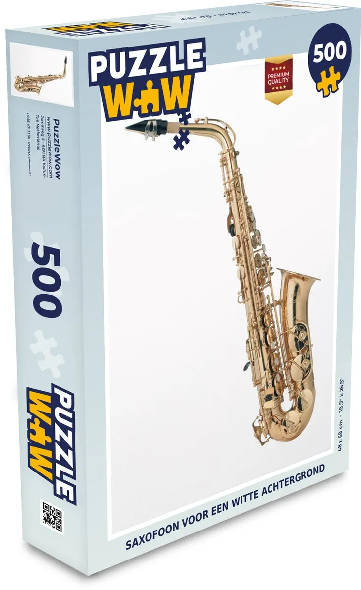 PuzzleWow Saxofoon Legpuzzel 500 Stuks