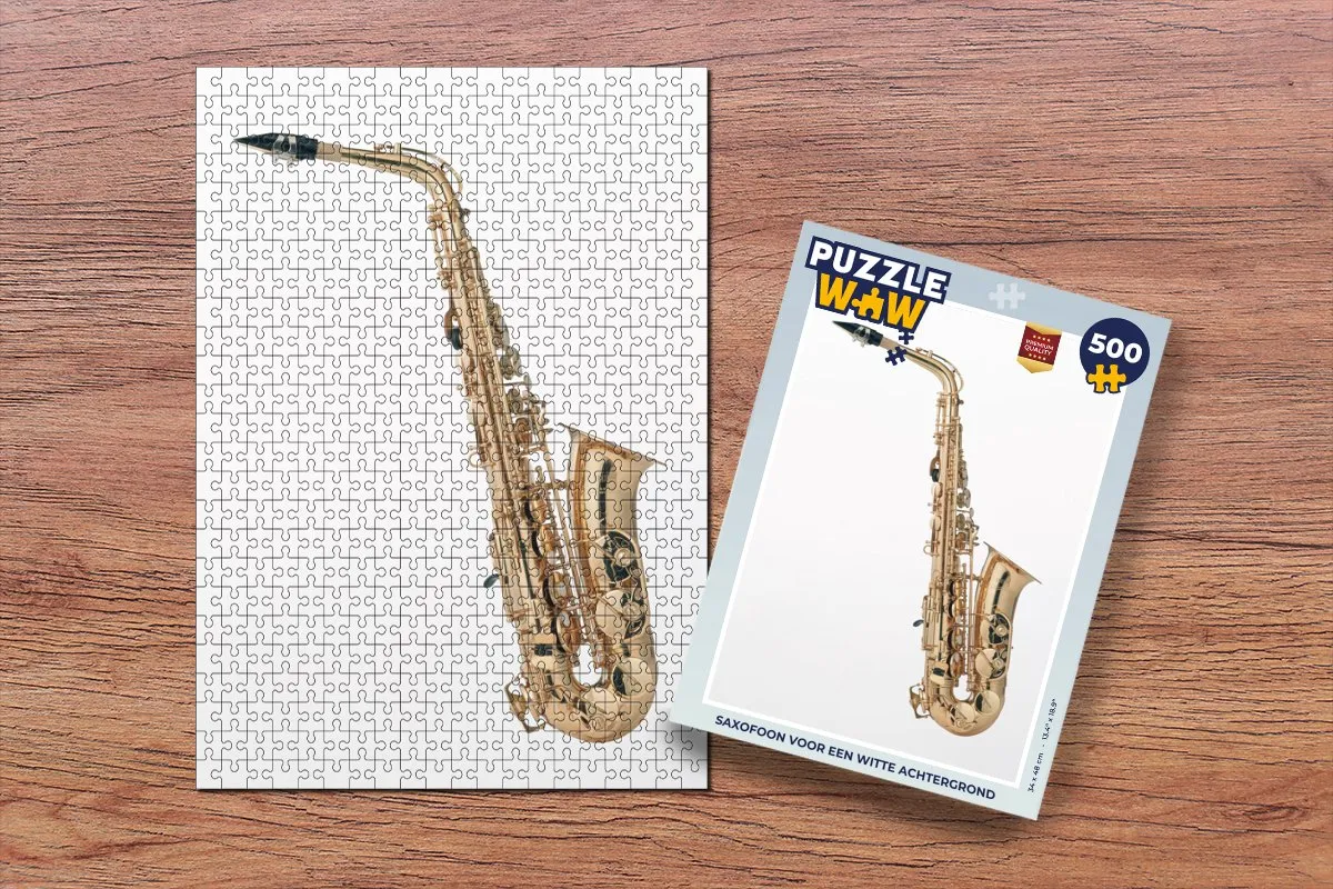 PuzzleWow Saxofoon Legpuzzel 500 Stuks - Multicolor