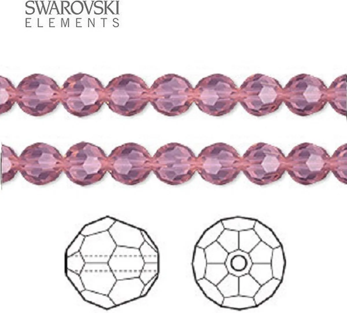 Swarovski Elements Ronde Kralen 6mm