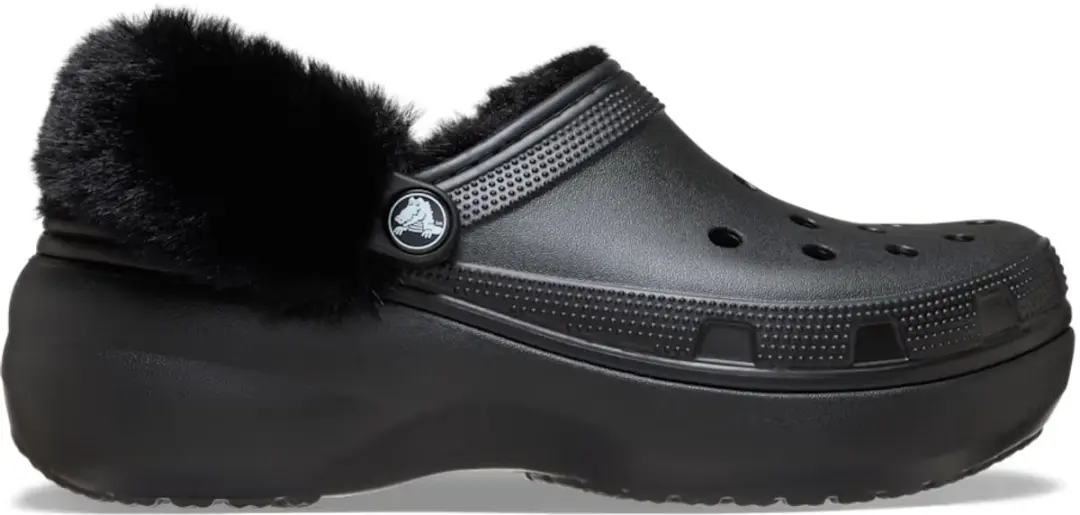 Classic Platform Fuzz Lined Clog