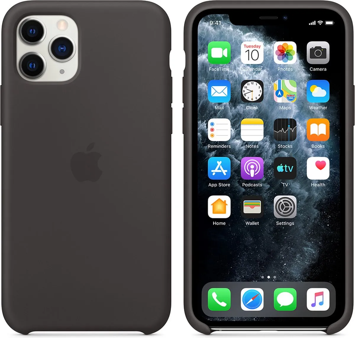 Apple Siliconen Hoesje iPhone 11 Pro MWYN2ZM/A - Zwart