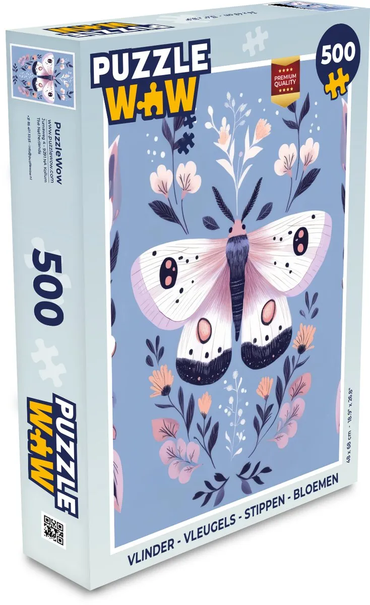 PuzzleWow Vlinder Puzzel 500 Stuks