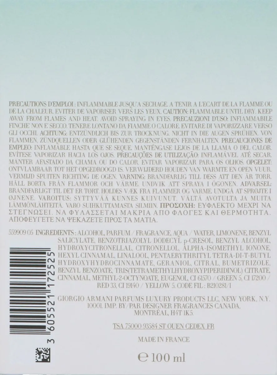 Armani Acqua di Gioia Eau de Parfum 100ml