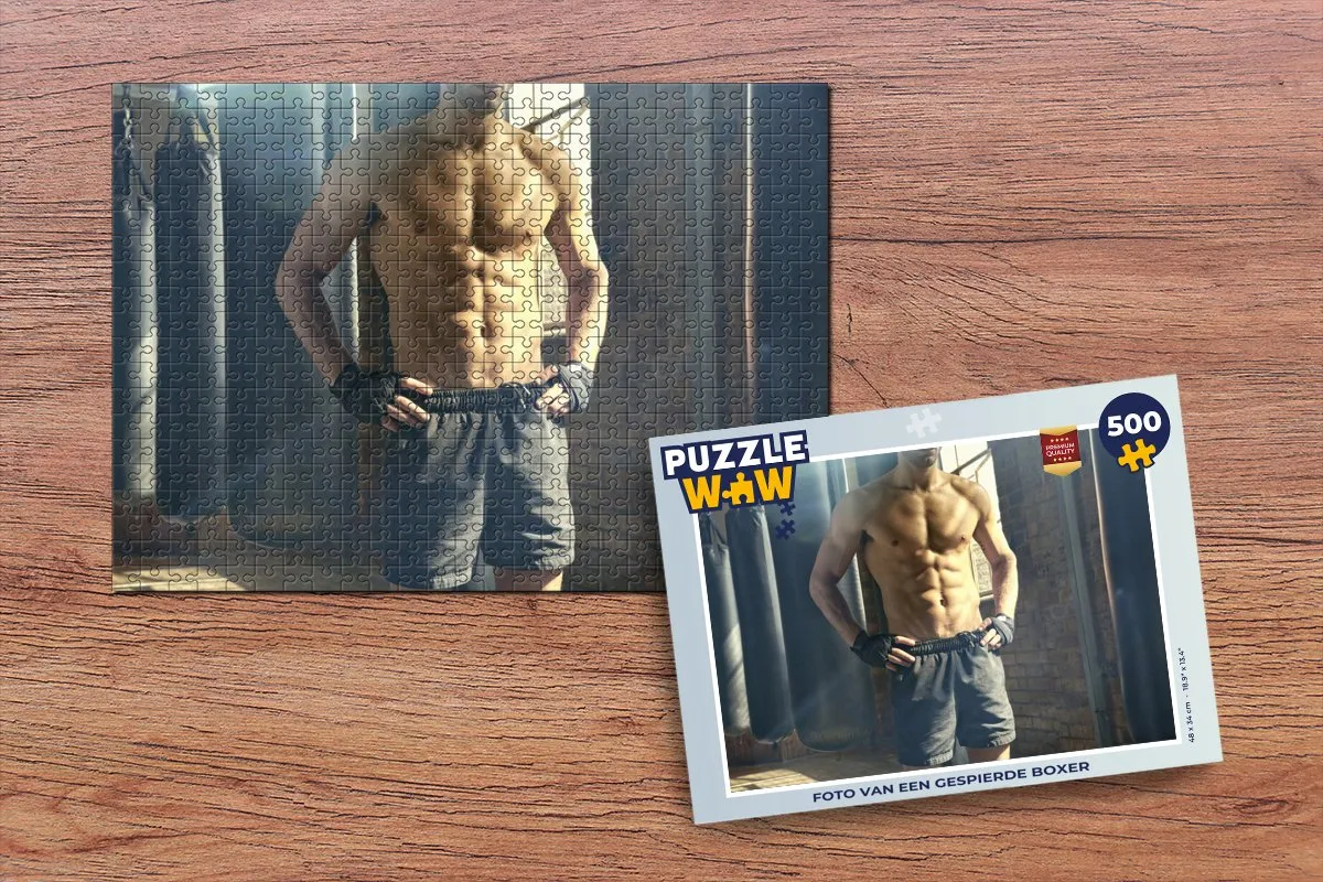 PuzzleWow Legpuzzel Foto Boxer 500 Stuks
