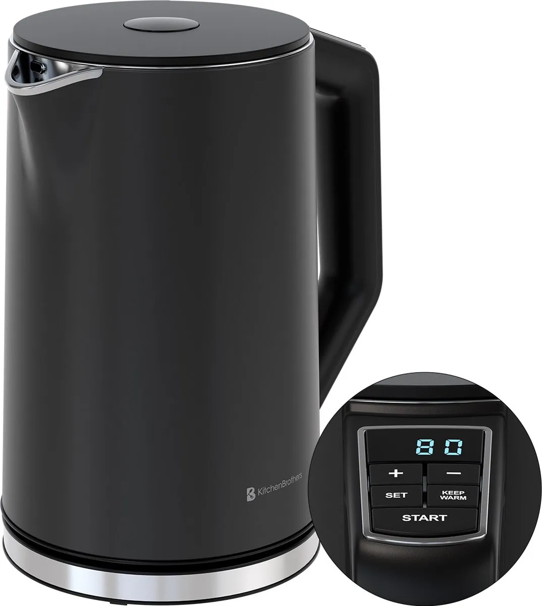KitchenBrothers KB4071 Waterkoker 2200W 1,5L
