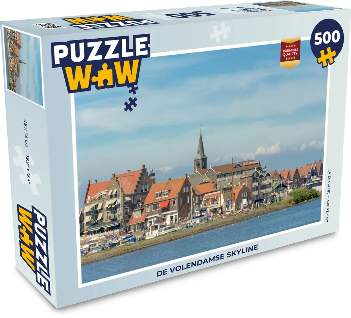 PuzzleWow De Volendamse Skyline Legpuzzel 500 Stuks