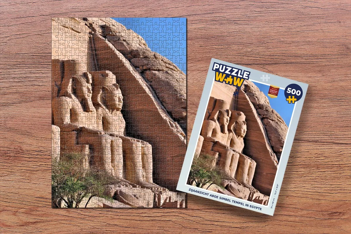 PuzzleWow Legpuzzel Aboe Simbel 500 Stuks - Multicolor