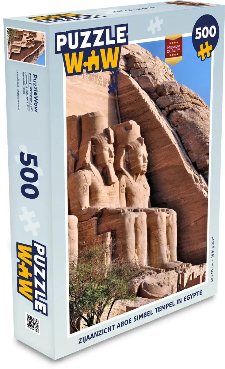 PuzzleWow Legpuzzel Aboe Simbel 500 Stuks