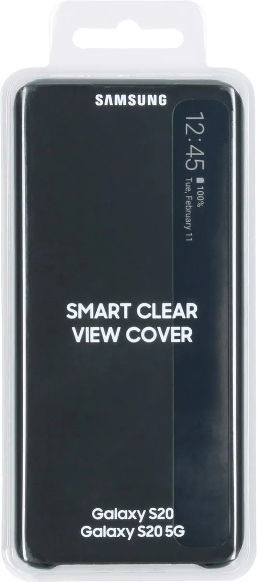 Samsung Clear View Hoesje Galaxy S20 - Zwart - afbeelding 6 van 6