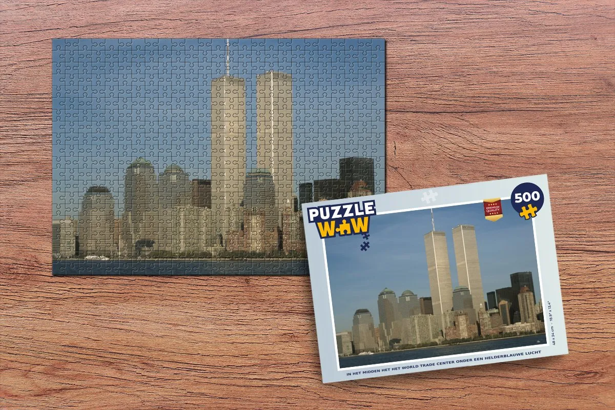 PuzzleWow Legpuzzel World Trade Center 500 Stuks - Multicolor