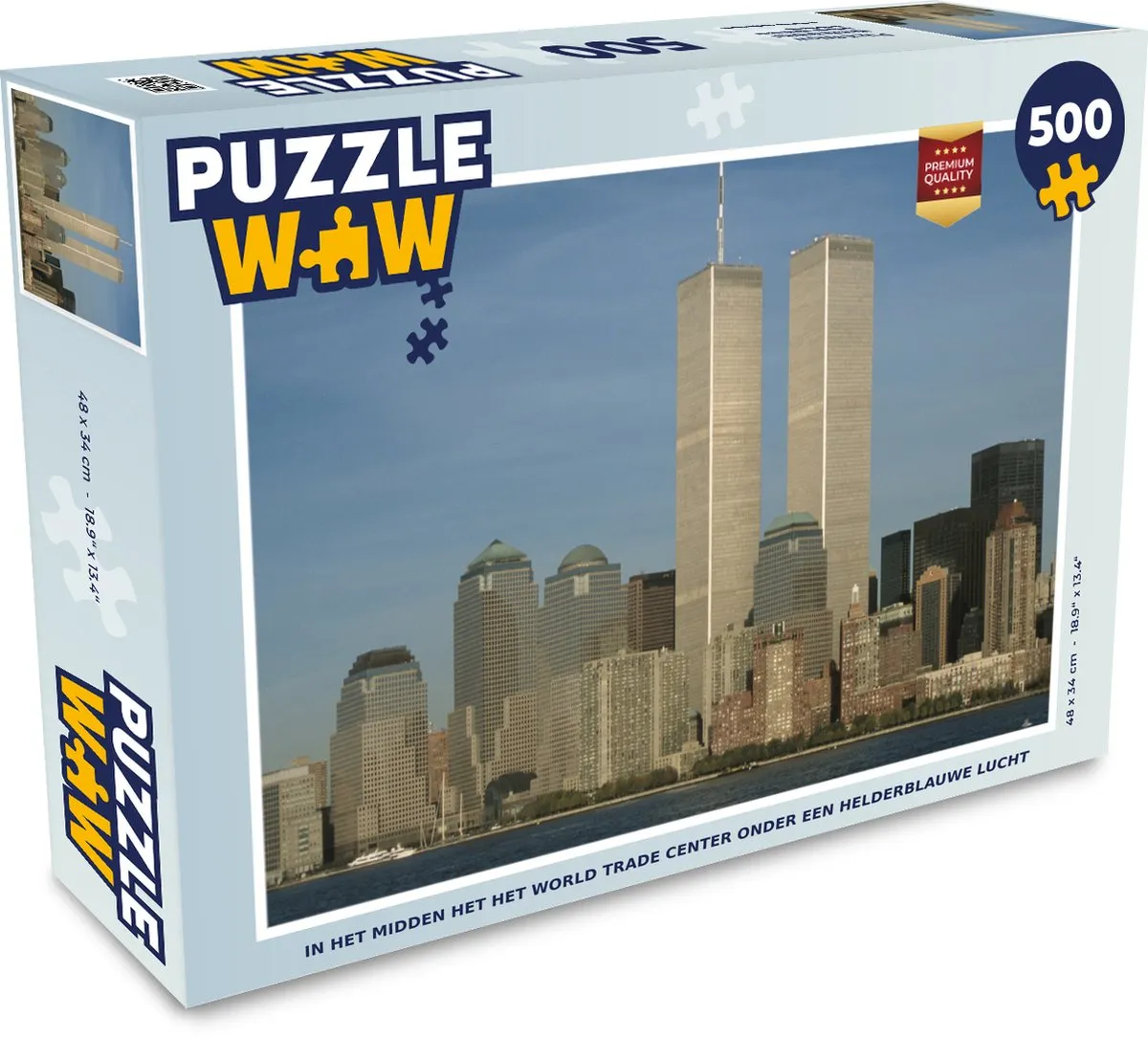 PuzzleWow Legpuzzel World Trade Center 500 Stuks