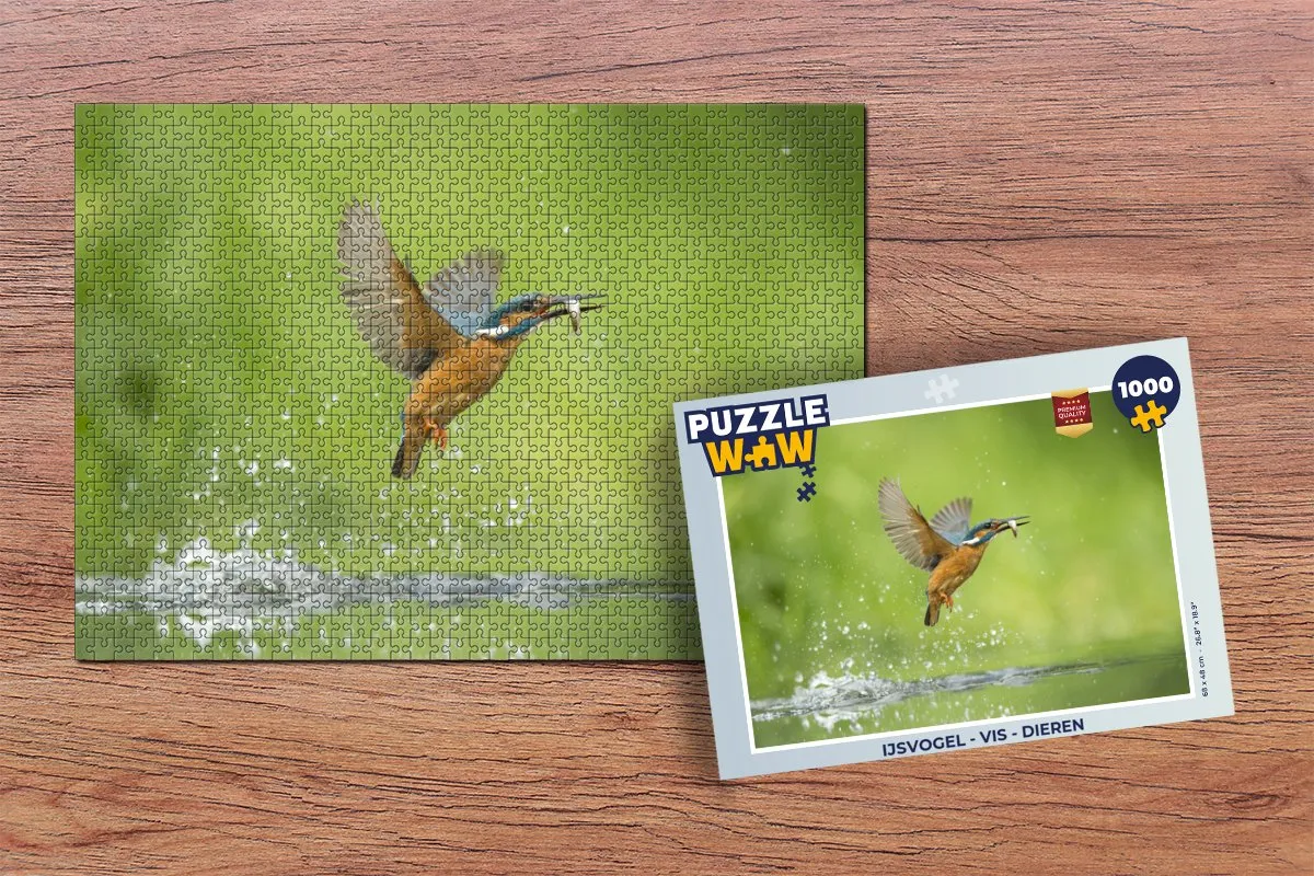 PuzzleWow IJsvogel Legpuzzel 1000 Stuks - Multicolor