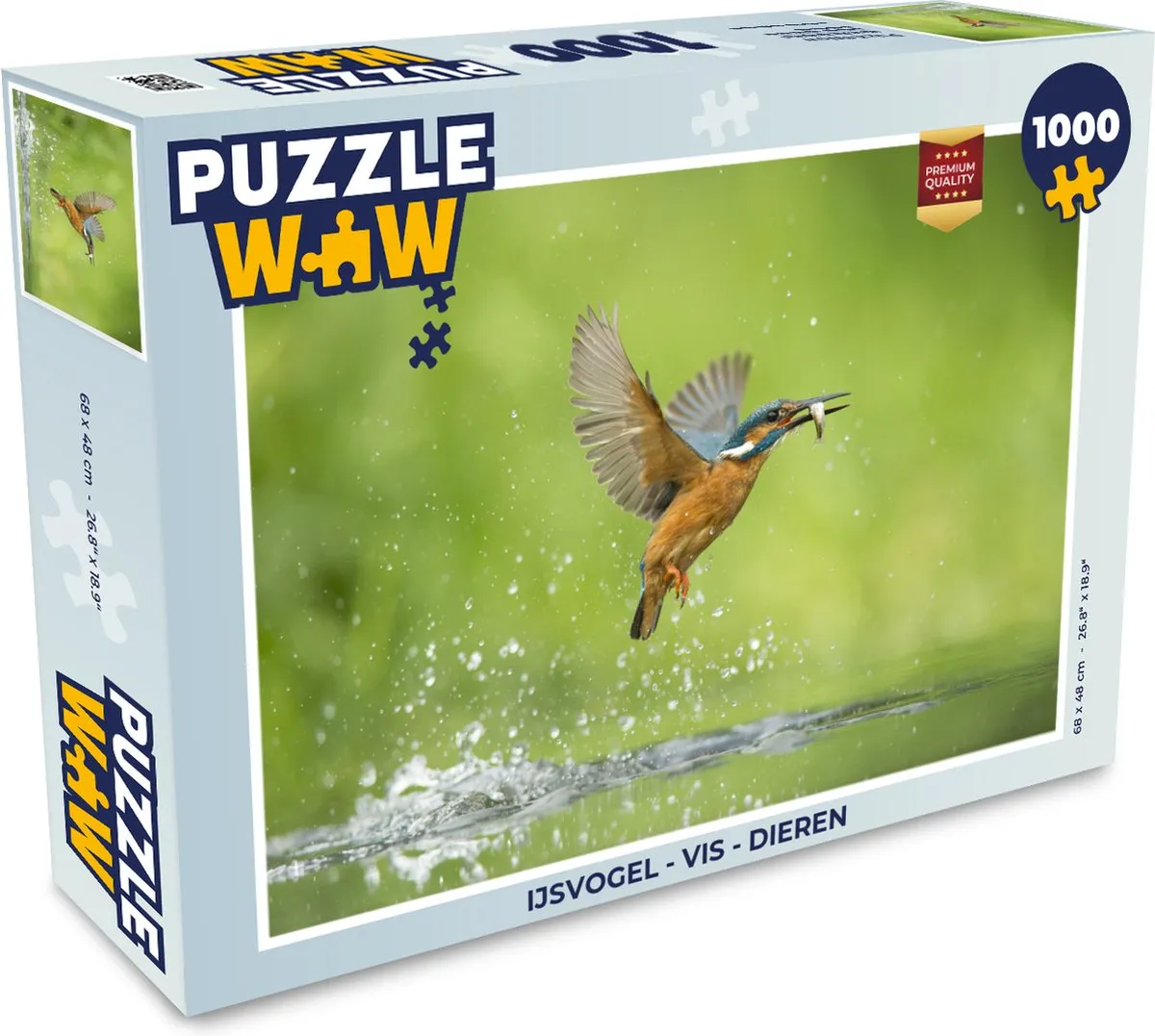PuzzleWow IJsvogel Legpuzzel 1000 Stuks - Multicolor