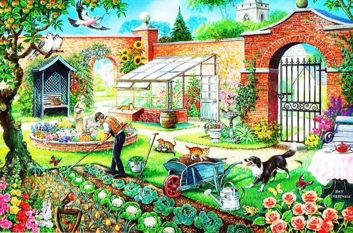 House Of Puzzles Kitchen Garden Legpuzzel 1000 Stuks - HP0152 Multicolor