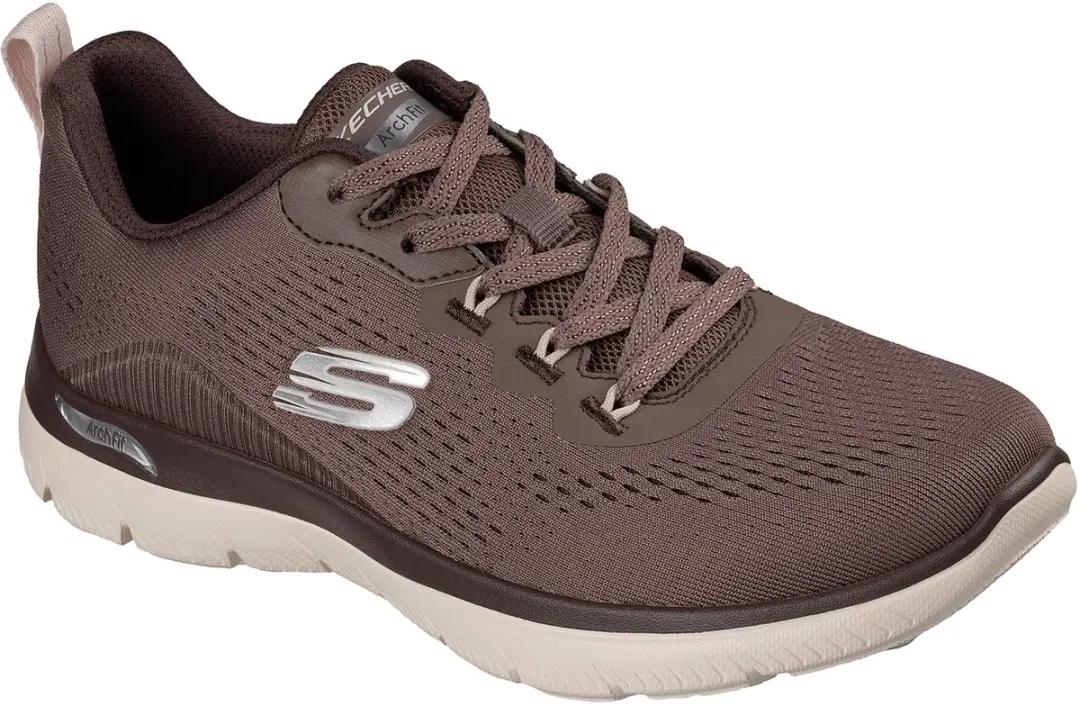 Skechers Dames Arch Fit Summits Daily Flow Sneakers Chocolate