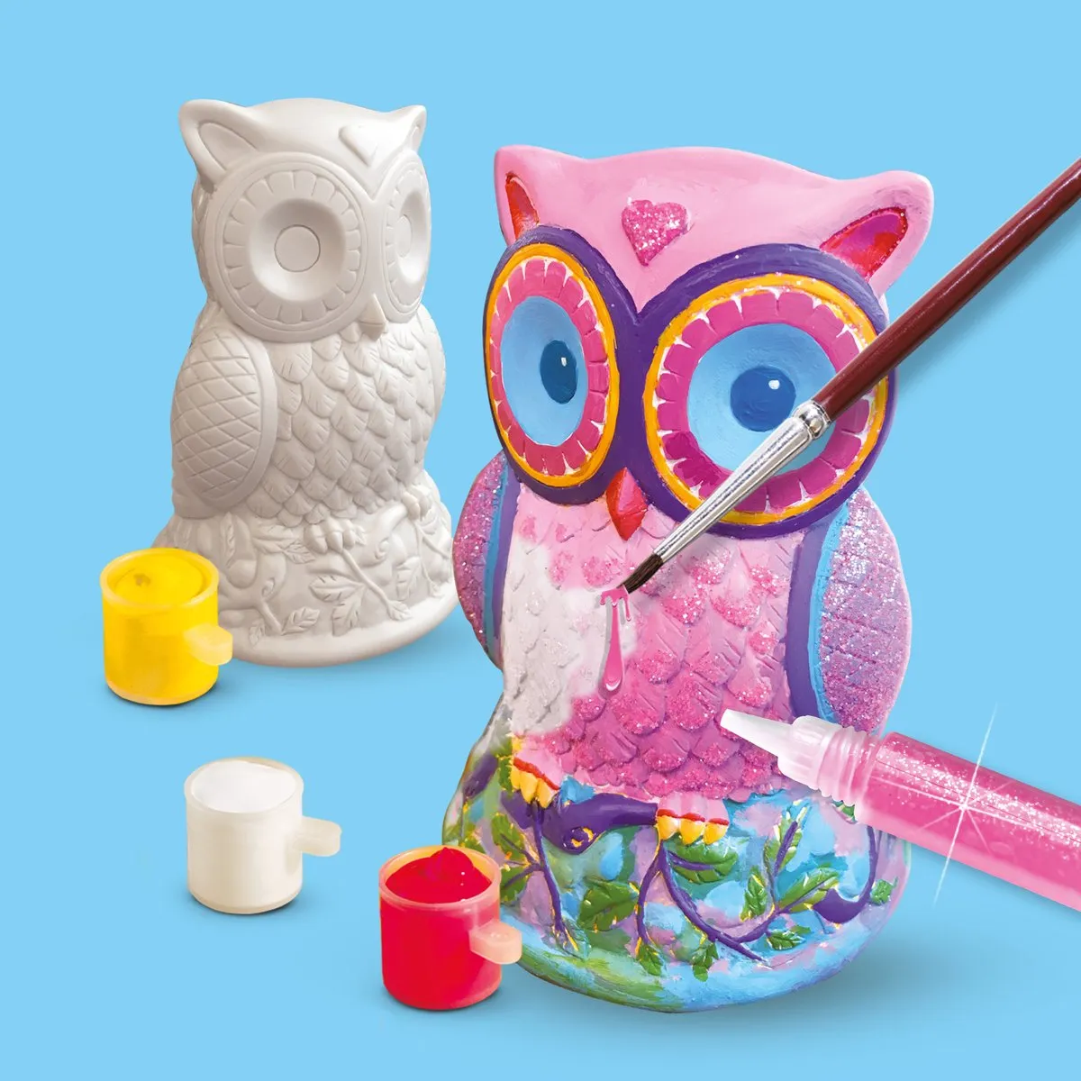 SES Creative Hobby Pink Uil Knutselset - Sneldrogend