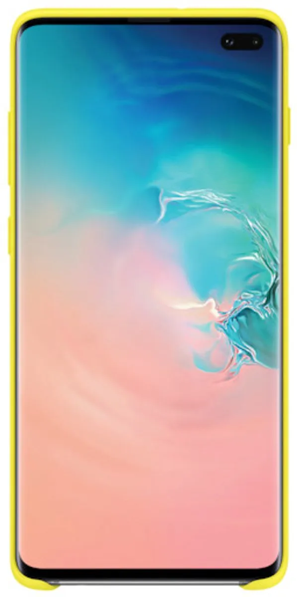 Samsung Silicone Cover Galaxy S10+ - Geel - afbeelding 6 van 6